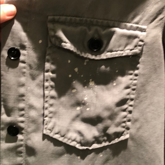 Painted Zara button up - Picture 3 of 7